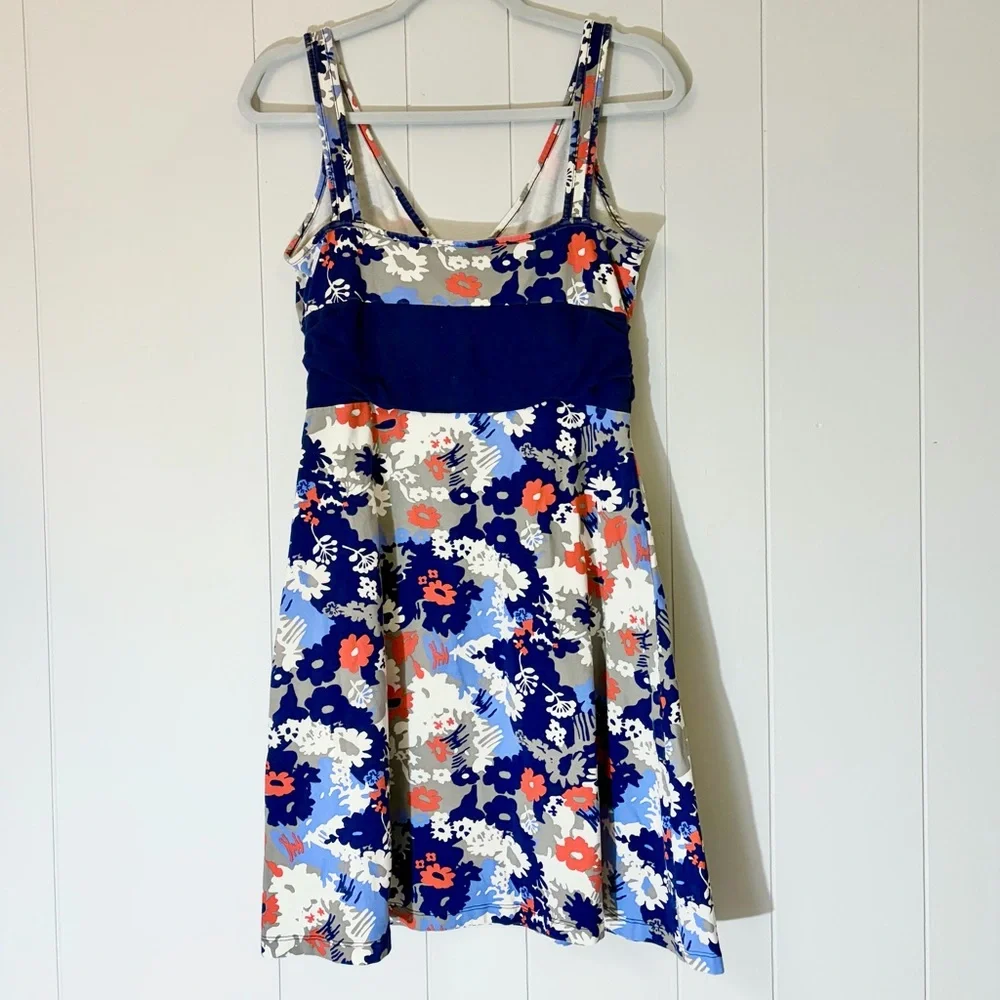 Patagonia Mini Athletic Dress Organic Cotton Floral Sleeveless Medium - Picture 4 of 5